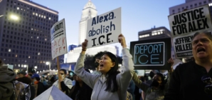 Demonstrators take to the streets of L.A. in protest of Minneapolis shooting