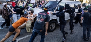 Photos: Anti-ICE protests gets heated on ‘National Shutdown’ day