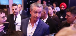 Newsom, on world stage, accuses Trump of trying to suppress dissent