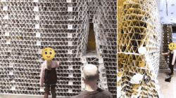 Girl topples massive beer coaster sculpture intended for Guinness World Records