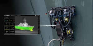 Wall-climbing robots swarm US Navy warships