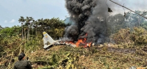 Military plane crash in southwestern Colombia kills at least 33 people and injures dozens
