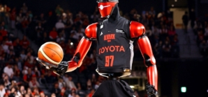 Toyota’s CUE7 robot uses AI to shoot free throws at a live basketball game