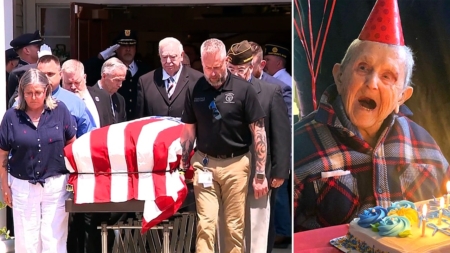 1,500 strangers attend WWII veteran’s funeral after plea in Massachusetts