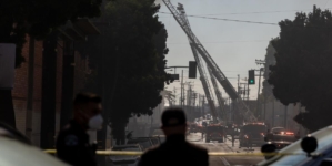 What are the smoke and health risks from the Boyle Heights fire?