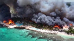 Massive fire engulfs popular Dominican Republic tourist resort