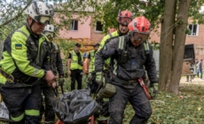 Russia strikes an apartment building in the Ukrainian city of Kharkiv and 1 person is killed