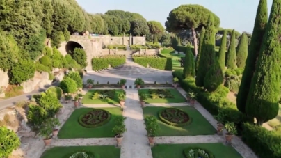 A rare look at the Pope’s Garden in his summer house