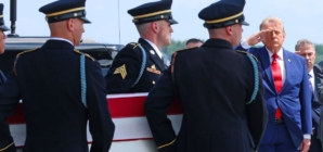 Trump attends dignified transfer of 4 service members killed in Iran attacks since the ceasefire ended