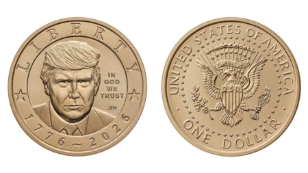 U.S. Mint to make $1 gold coin with Trump’s face on it