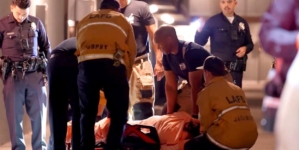 Woman shot and hospitalized after argument in Van Nuys apartment
